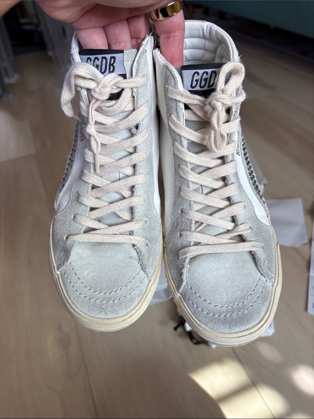 Golden Goose Swarovski Crystal Slide Sneakers Like New - Picture 5 of 14